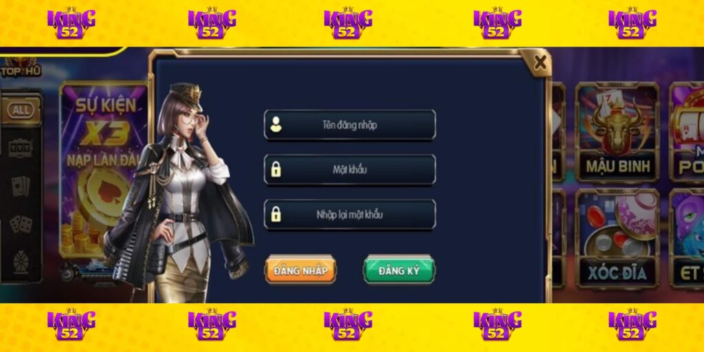 Hướng dẫn đăng ký tài khoản tại cổng game King52